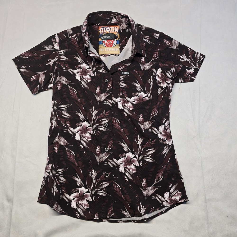 Dixxon Flannel The Castaway short sleeve‎ button up shirt Women Size Small